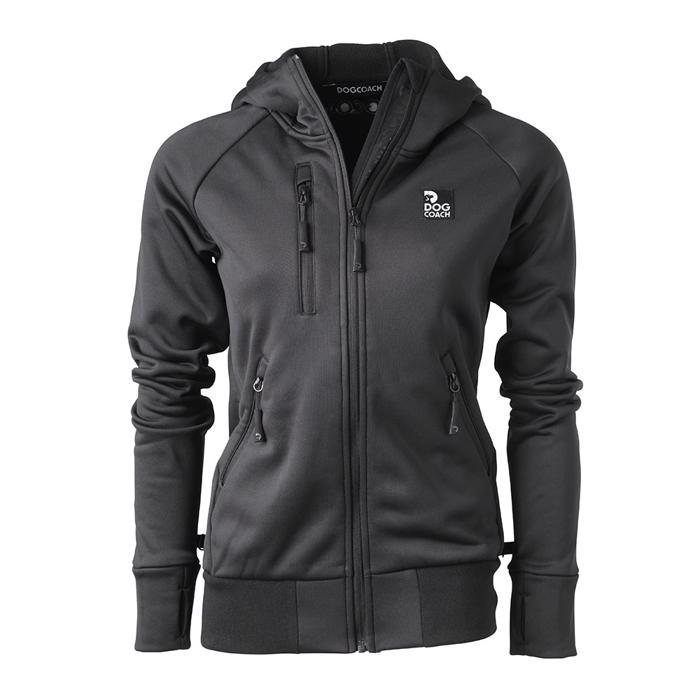 DogCoach Dog Walker Hoodie 2.0 Design Luna Black