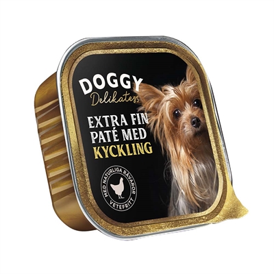 Doggy Delikatess Extra Fin Paté med Kyckling 150g