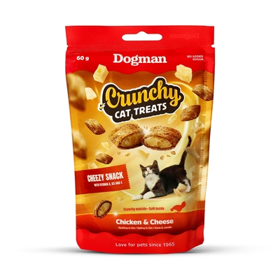 Dogman Crunchy Kattgodis Cheezy 60g