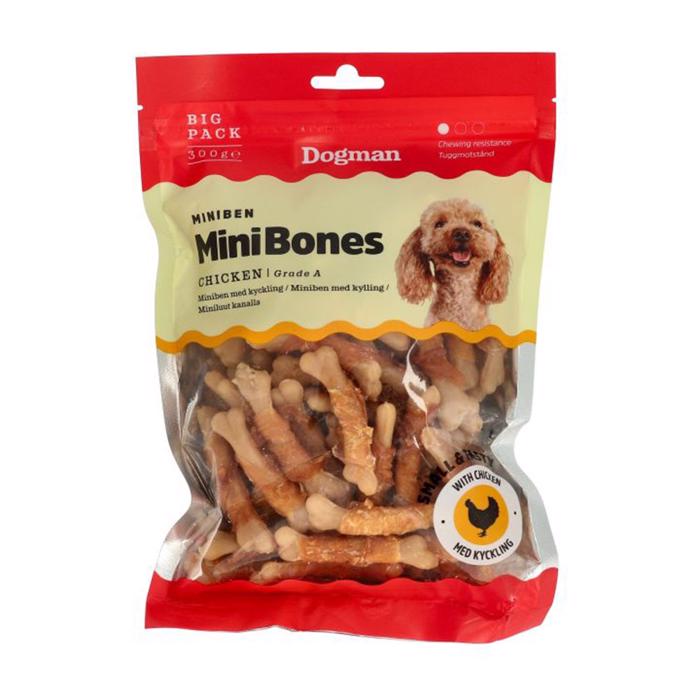 Dogman MiniBones GradeA Läcker Små Kalkben Med Kyckling 300g