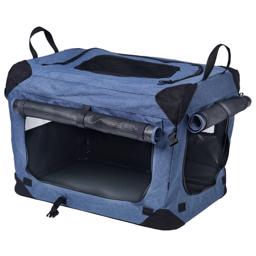 Dogman Canvas Hopfällbar Canvas Hundbur Blue Milou