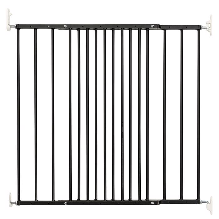 DogSpace Lucky Vägghängd Dog Gate Galler 72,5 cm SVART