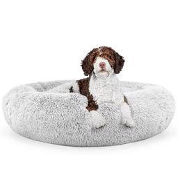 Fluffy Donut Dog Bed i FrostWhite The Original X-LARGE 115 cm - SUPER ERBJUDANDE