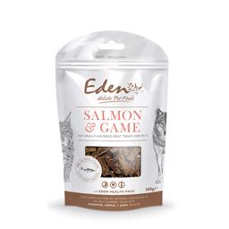 Eden Treats för hund och katt med lax och vilt 100g