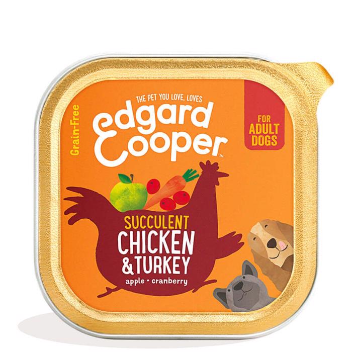 Edgard Cooper Våtfoder Suckulent Kyckling & Kalkon 300g