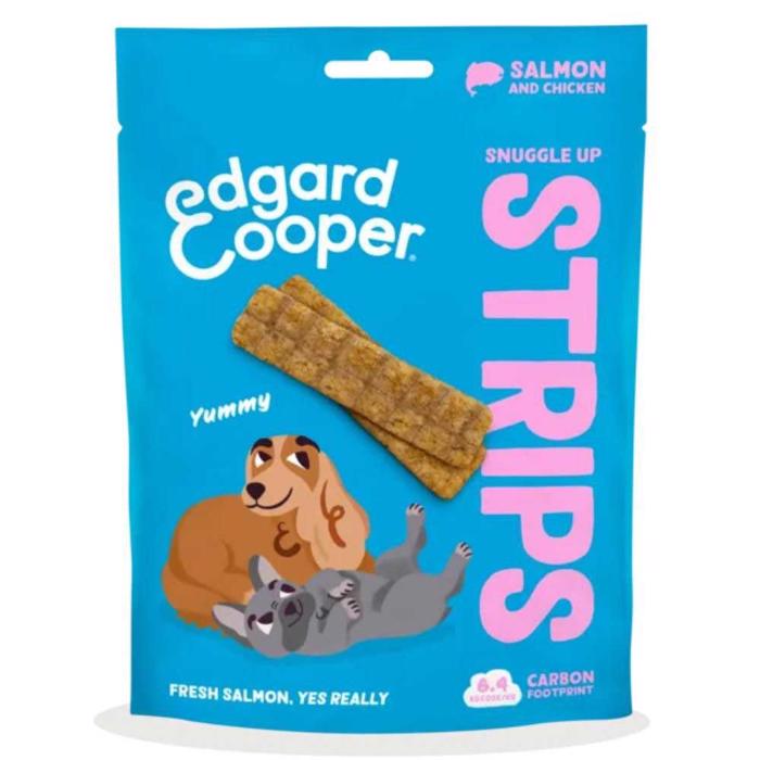 Edgard Cooper Snuggle Up Strips med lax 75g - DATAVAROR