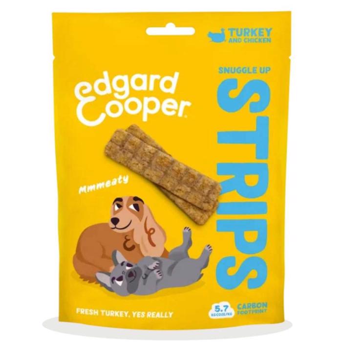 Edgard Cooper Snuggle Up Strips med Kalkon 75gr