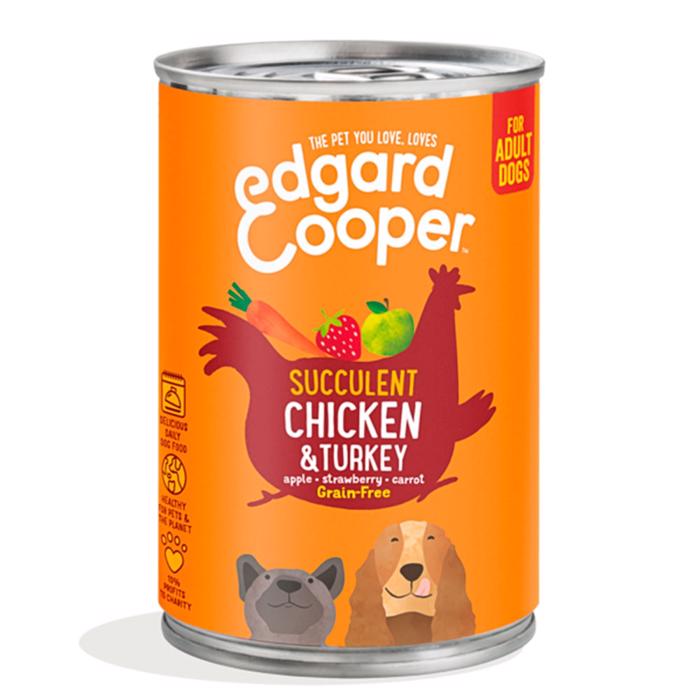 Edgard Cooper Våtfoder Suckulent Kyckling & Kalkon 400g