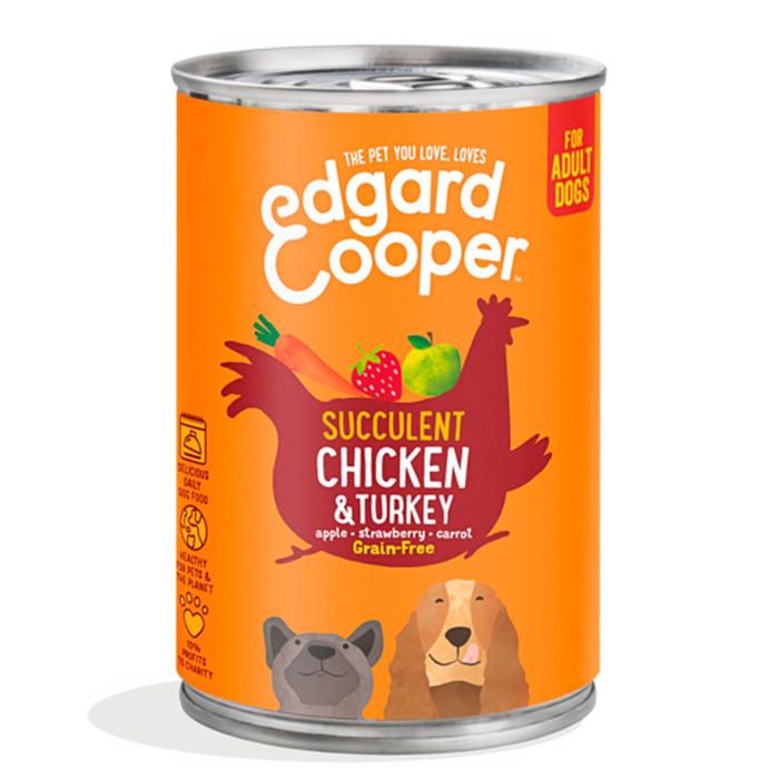 Edgard Cooper Våtfoder Succulent Chicken & Turkey 400g