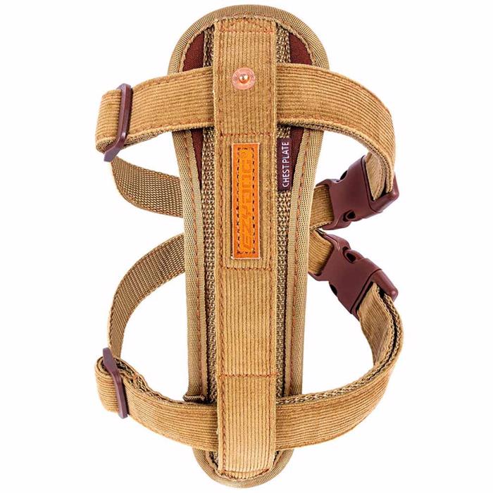 Ezydog Friday Collective Chest Plate Harness Velvet Soft Corduroy