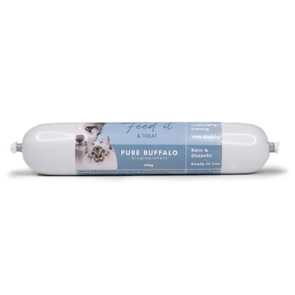 Feed It & Treat Skärfast Korv med Buffel 400g