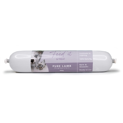 Feed It & Treat Skärfast Korv med Lamm 400g