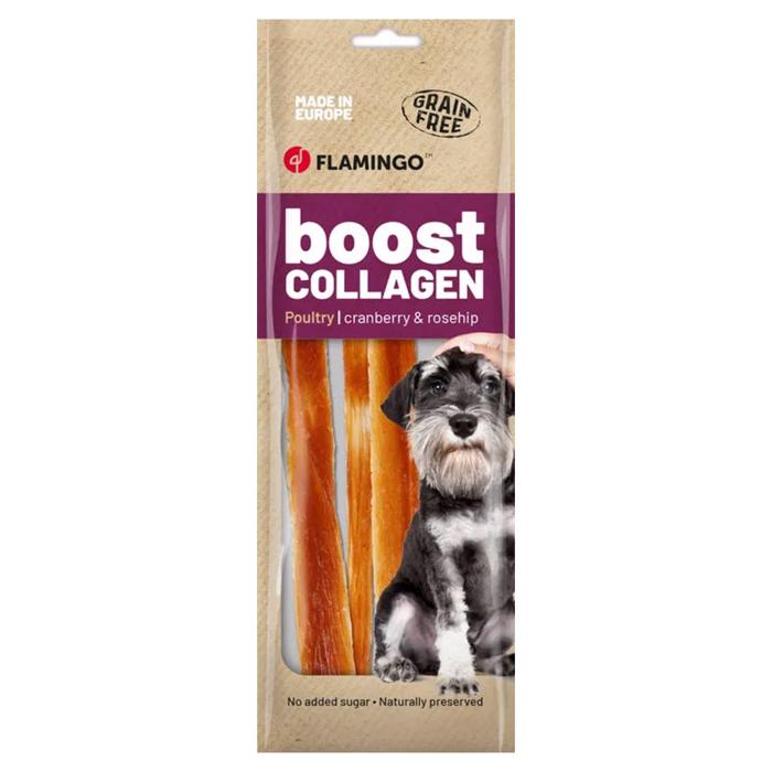 Flamingo Boost Collagen Beef Korvar För Hund 60g