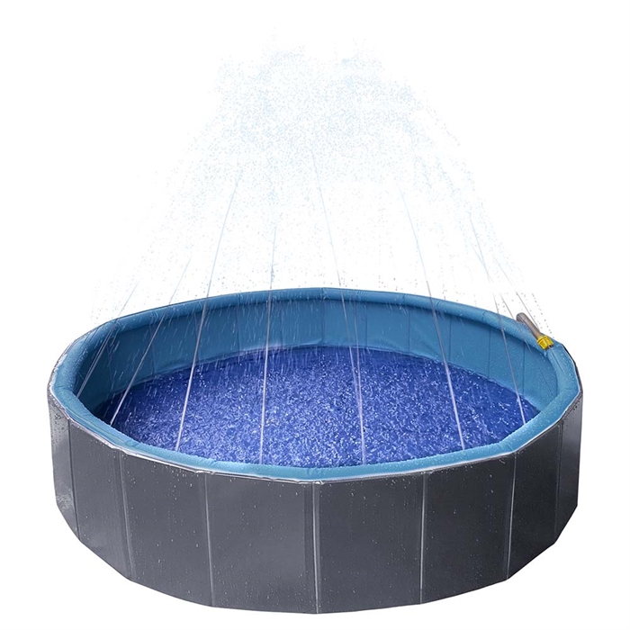 Flamingo Pool med Sprinkler För Vattenlek i Trädgården Ø120 cm