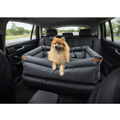 Hundbilsäte Säng & Skydd Till Din Bil Design Travis DarkGrey