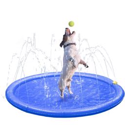 Flamingo Sprinkler Vattenpool Med Fontän För Hundvattenlek