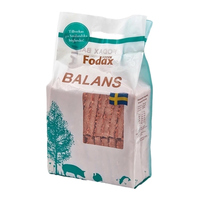 Fodax Barf Fryst Svenskt Råfoder Balans 10kg