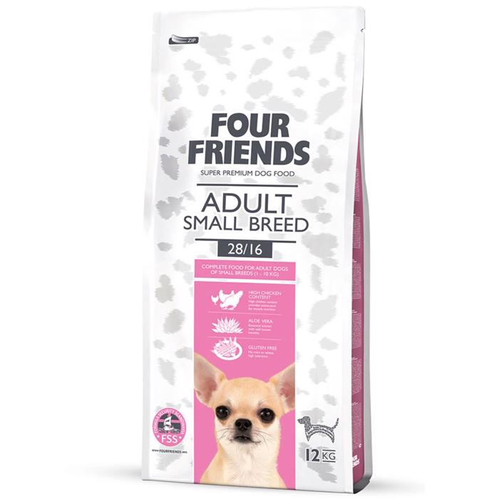 Four Friends Adult Small Breed Torrfoder för små hundar 12 kg