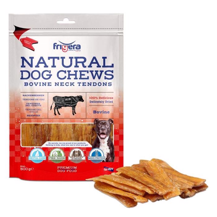 Frigera Natural Dog Chews Bovina halssenor Oxhalssenor 500g