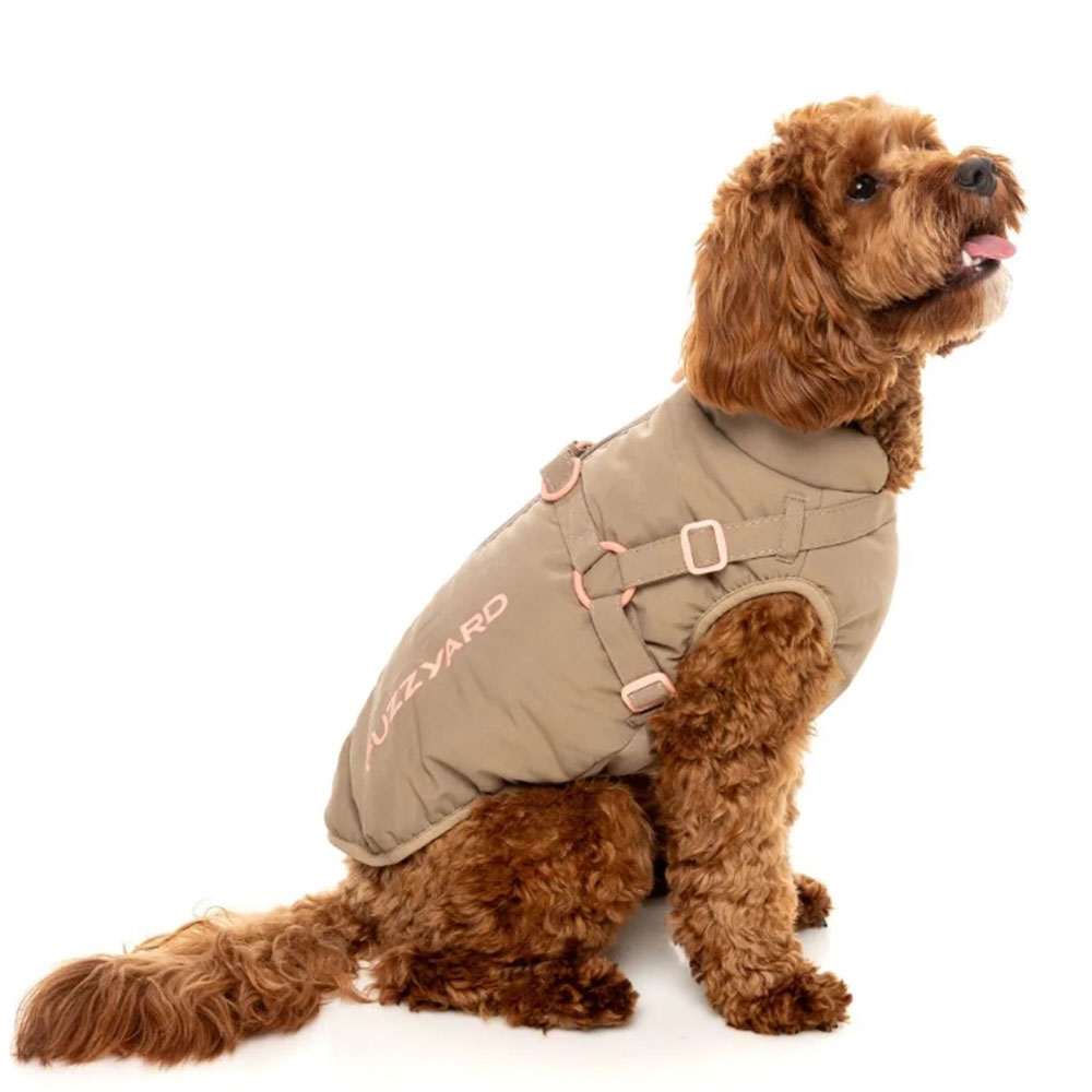 Fuzzyard Jacka För Hunden Design Horizon Taupe