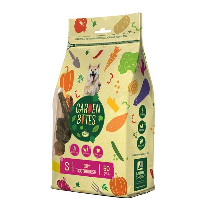 Garden Bites Toby Toothbrush Vegetarisk Tuggis 50 St SMALL