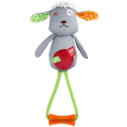 GiGwi Plush Friendz Sheep Hundeleksak Med Rep och Handtag