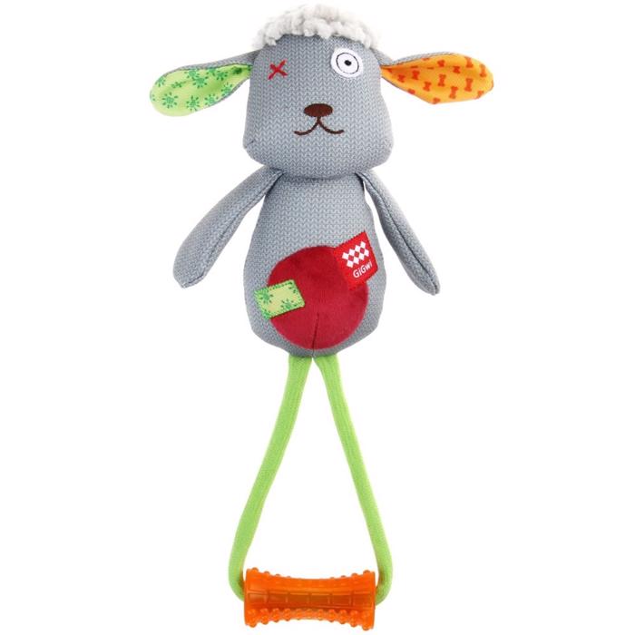 GiGwi Plush Friendz Sheep Hundeleksak Med Rep och Handtag