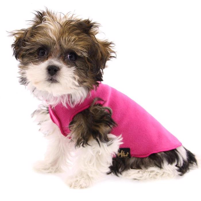 GoldPaw Hund Fleece Stretch Pullover Fuchsia