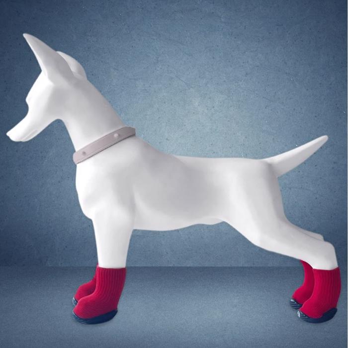 Goo-Eez All Season All Terrain Boots Hundskor 2 st Röd