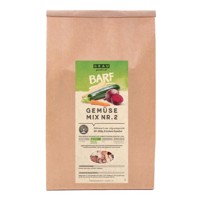Grau Grönsaksmix Nr. 2 För Hundens Kost 1,2 Kg