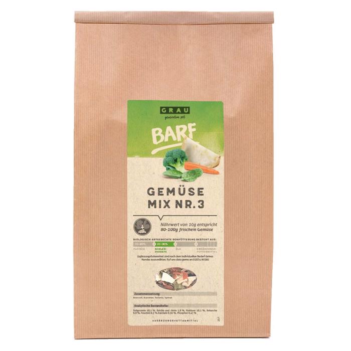 Grau Grönsaksblandning Nr. 3 För hundens diet 1,2 kg