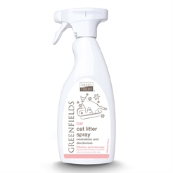Greenfields Cat Litter Spray Ta Bort Obehaglig Lukt från Kattoaletten 400ml