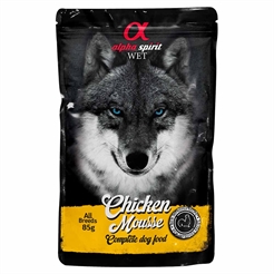 Alpha Spirit Wet Kycklingmousse Våtfoder för Hundar 85g