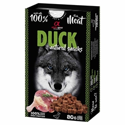 Alpha Spirit Hundgodis av 100 % färskt kött ANKA 80 g