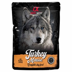 Alpha Spirit Wet Kalkon Mousse Wet Dog Food 300g
