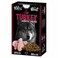 Alpha Spirit Hundgodis 100% Färskt KALKONKött 80g