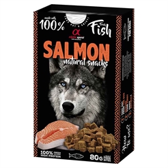 Alpha Spirit hundgodis av 100 % färskt kött LAX 80 g