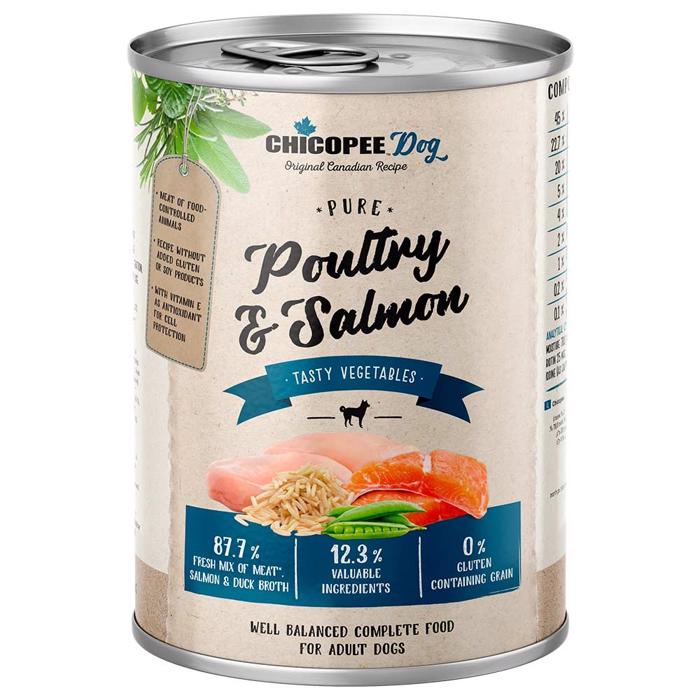 Chicopee Pure Våtfoder För Hund Fjäderfä & Lax