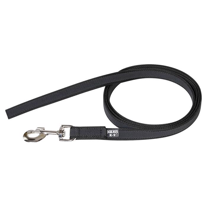 Julius K9 Super Grip Hundkoppel UTAN Handtag Svart & Grå 2 Meter 14mm