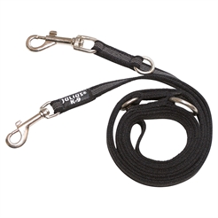 Julius K9 Super Grip Hundkoppel MED handtag Svart & Grå 2,2 Meter 14mm