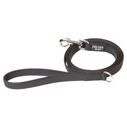 Julius K9 Super Grip Hundkoppel MED Handtag Svart & Grå 1,8 Meter 14 mm