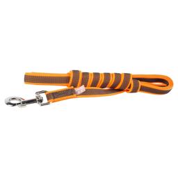 Julius K9 Super Grip Hundkoppel UTAN Handtag Orange & Grå 3 Meter 20mm