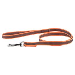 Julius K9 Super Grip Hundkoppel MED Handtag Orange & Grå 1 Meter 20mm