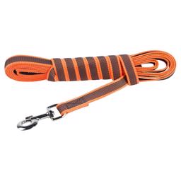 Julius K9 Super Grip Hundkoppel MED Handtag Orange & Grå 5 Meter 20mm