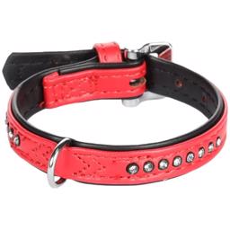 Karlie Flamingo Deluxe Halsband Bling Bling Monte Carlo Röd