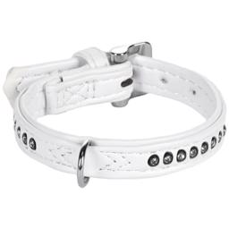 Karlie Flamingo Deluxe Halsband Bling Bling Monte Carlo Vit