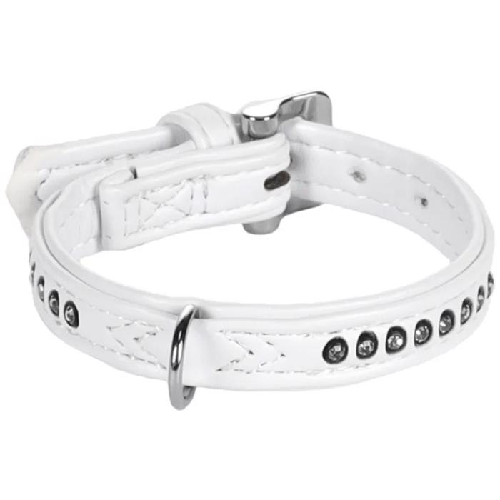 Karlie Flamingo Deluxe Halsband Bling Bling Monte Carlo Vit