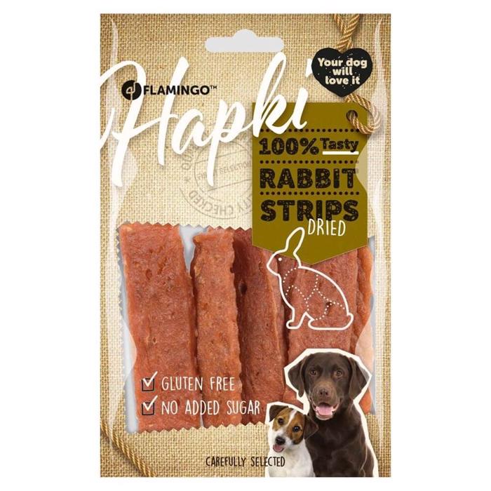 Hapki Rabbit Strips Läcker Hundgodis Med Kanin 85g