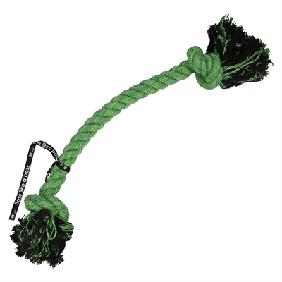 Floss Like a Boss Hundeleksak Rep med 2 Knutar Grön