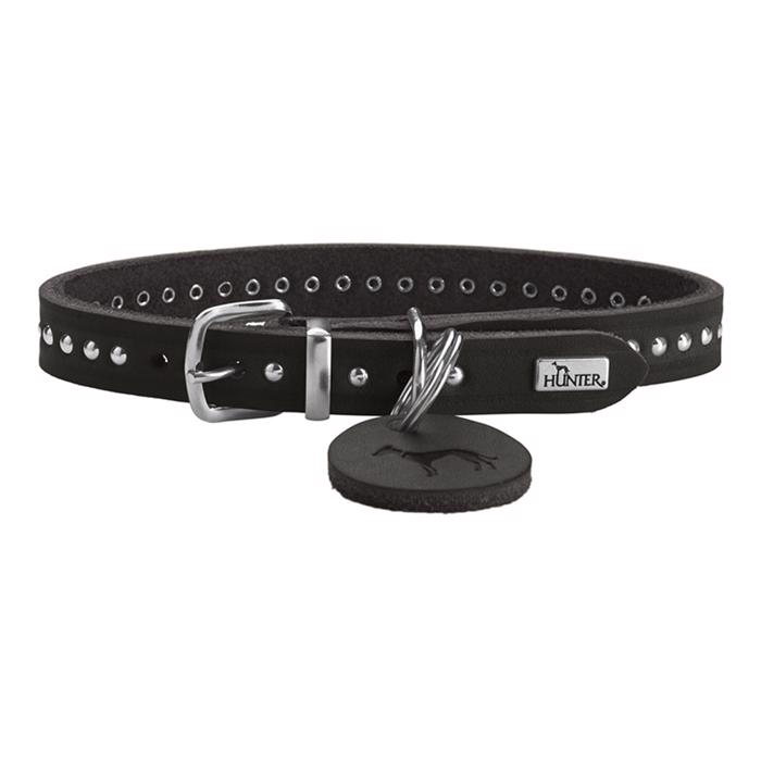 Hunter Aalborg Style Halsband med Nitar i Svart